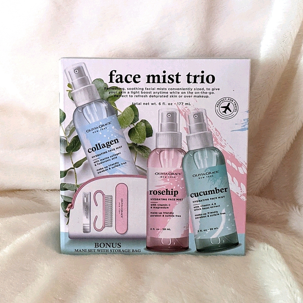 NEW Face Mist Trio- Collagen, Rosehip & Cucumber